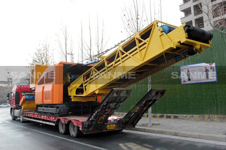顛覆傳統(tǒng)裝車方式，山美履帶式取料機助您實現(xiàn)降本增效、節(jié)能減排！